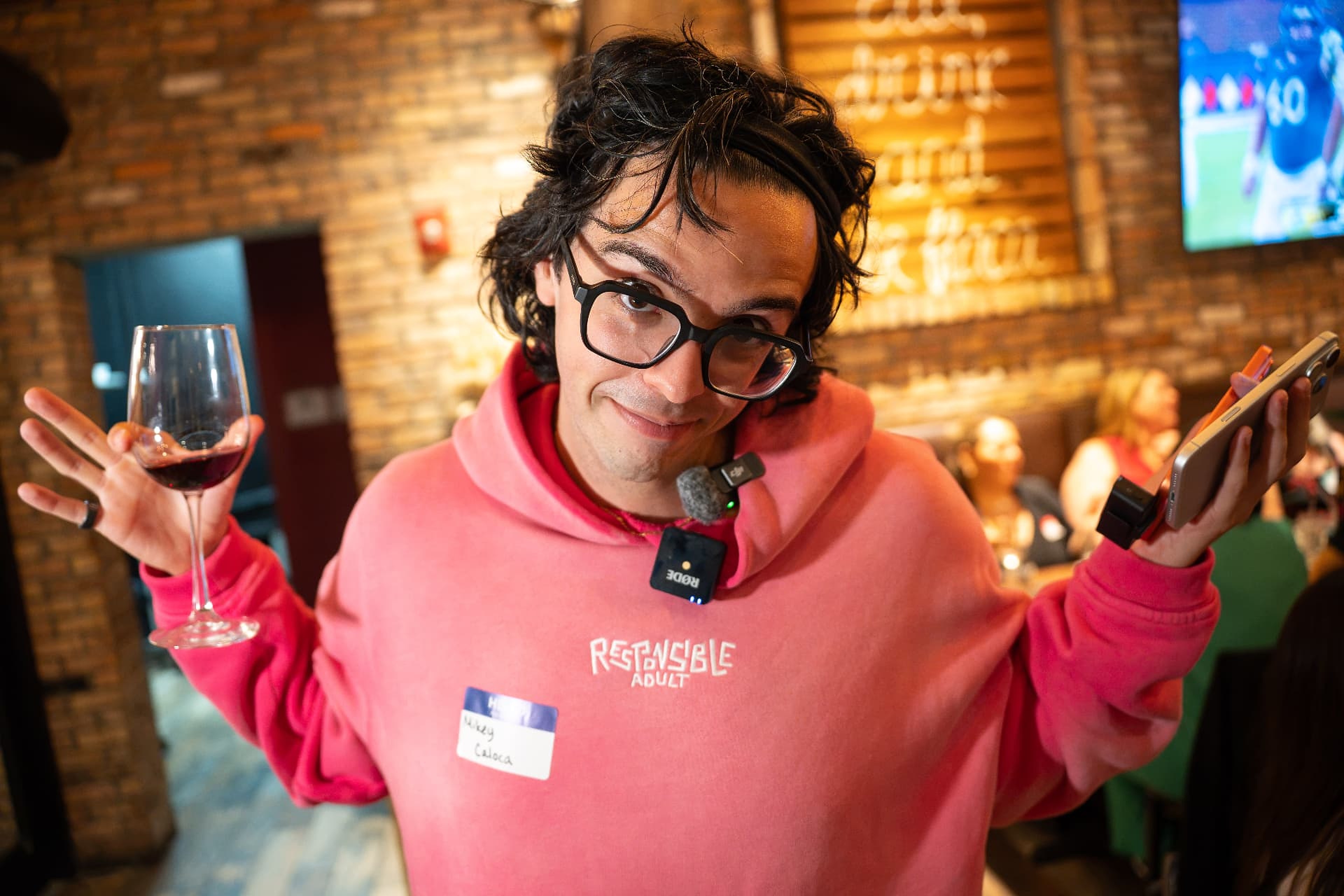 Mikey Caloca wearing Responsible Adult apparel